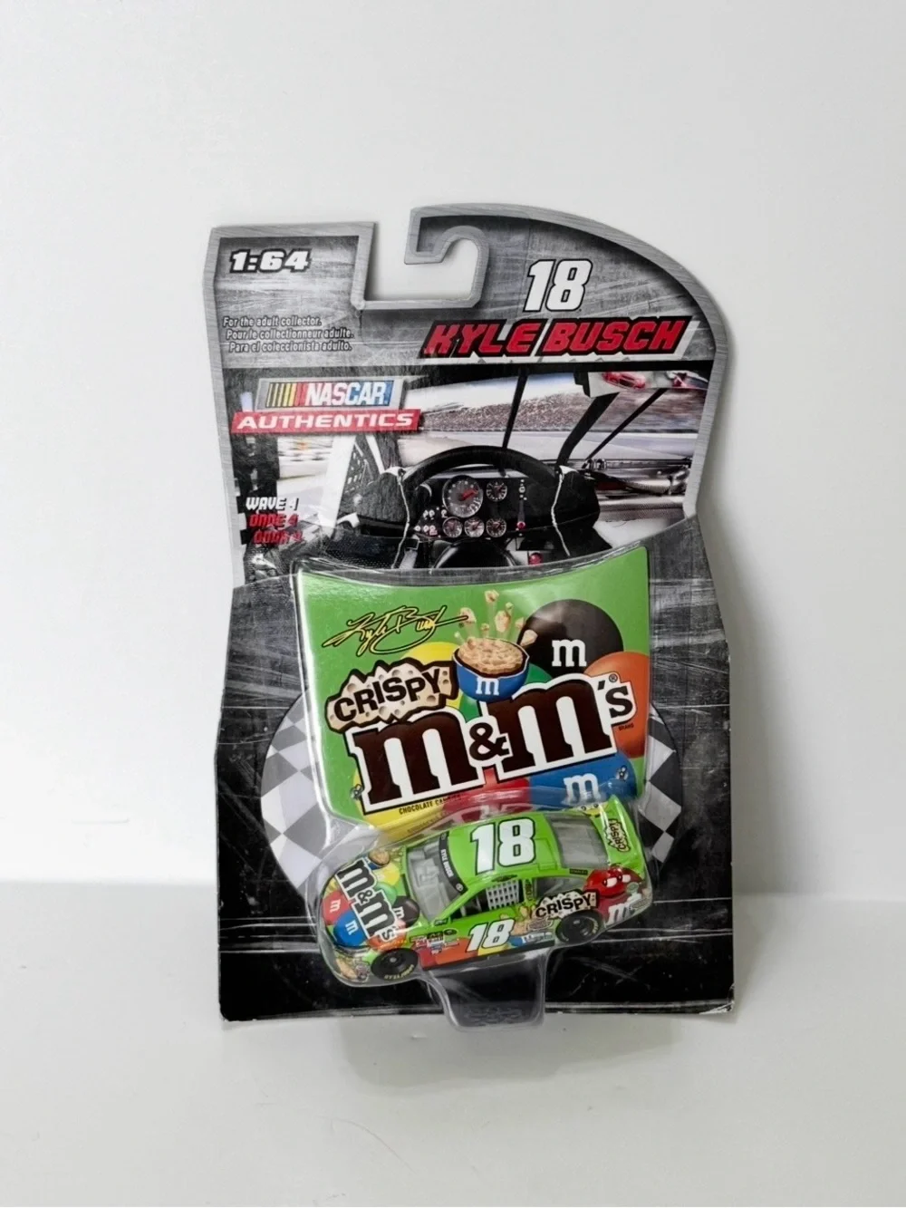 NASCAR Authentics 1:64 scale Kyle Busch #18 Crispy M&M's diecast race car
